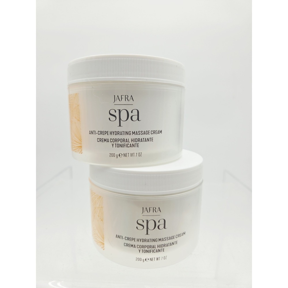 Lot of 2 New SealedJafra Spa Anti-Crepe Hydrating Massage Cream Lotion 7oz